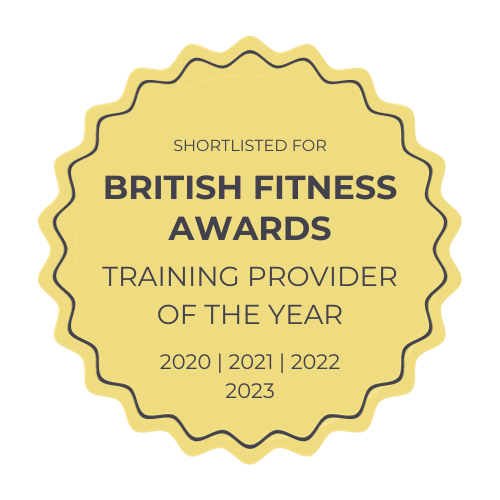 british-fitness-awards badge for training provider of the year