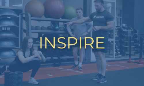 inspire-image pt tutor, teaching a learner how to squat