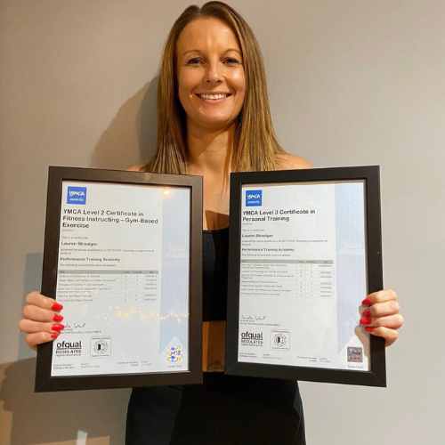 Lauren Stroulger passed her Level 2 Gym Instructor and Level 3 Personal Training certificates with Performance Training Academy