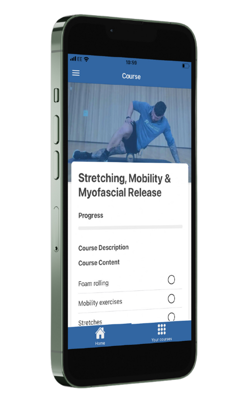 stretching-course-app-view-image-3 An app view of our Stretching, Mobility and Myofascial Release course